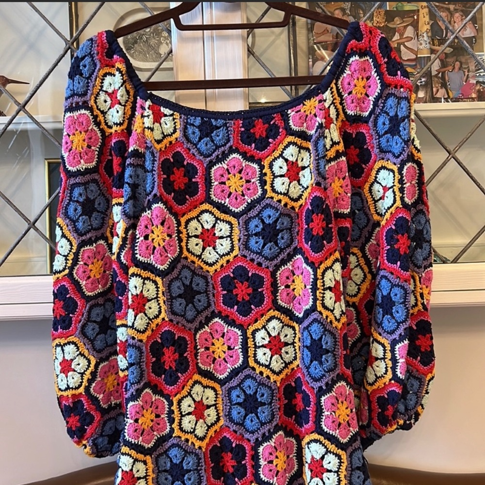 FARM Rio crochet dress Size M
